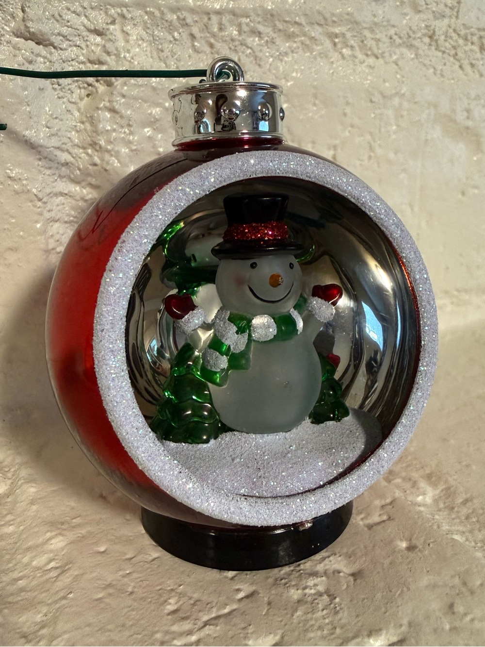 Holiday Snowman Globe Ornament